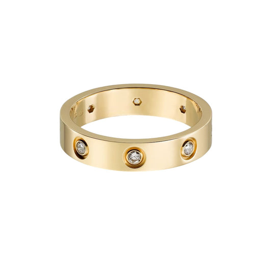 [AuraEcho]LOVE 4MM 8 DIAMOND RING