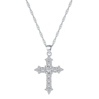 [AuraEcho]Delicate Cross Shape Necklace