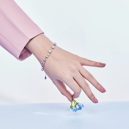 [AuraEcho]Dainty Charming Emerald Cut Daily Bracelet