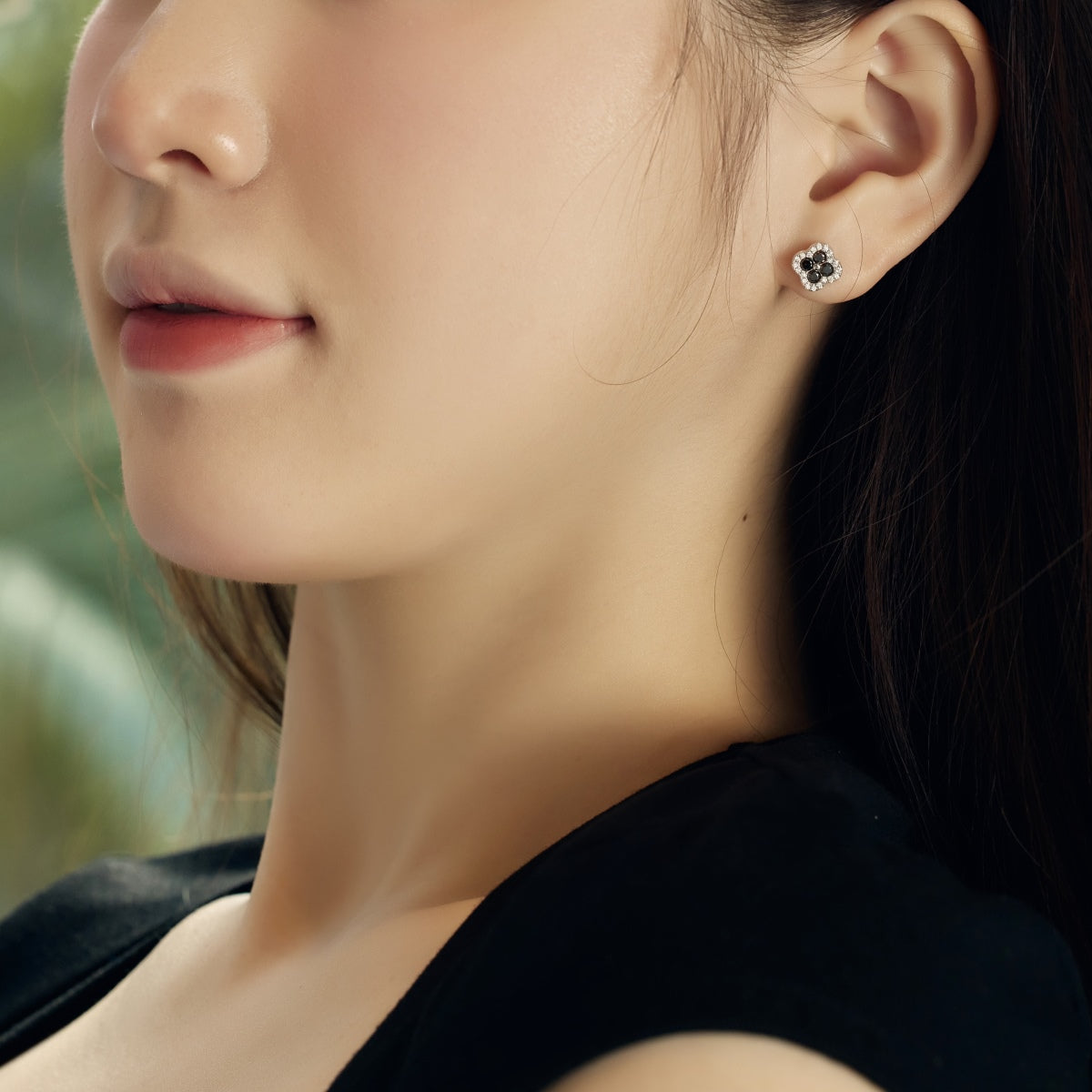 [AuraEcho]Four-Leaf Clover Flower Shaped Earrings