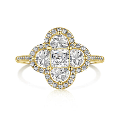 [AuraEcho]Luxurious Eternity Flower Shape Banquet Ring