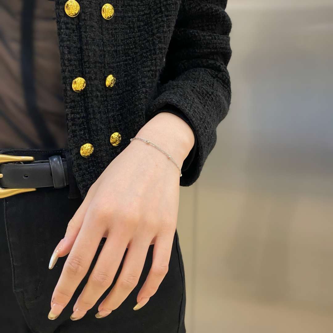 [AuraEcho]Delicate Bead Double Layer Bracelet