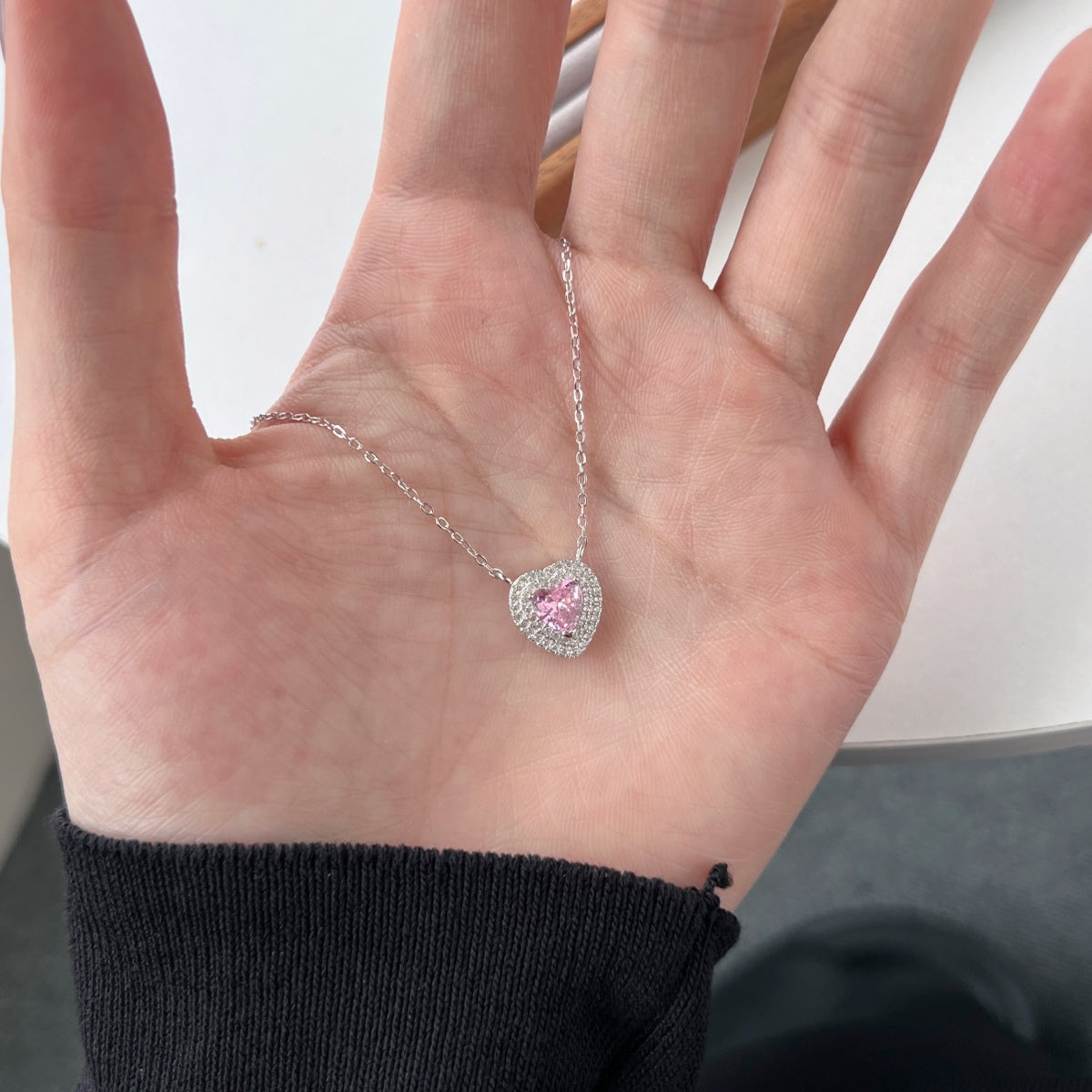 [AuraEcho]Exquisite Heart Shape Necklace
