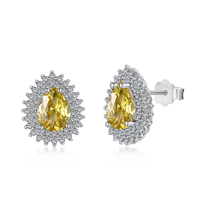 [AuraEcho]Delicate Gorgeous Pear Cut Daily Earrings
