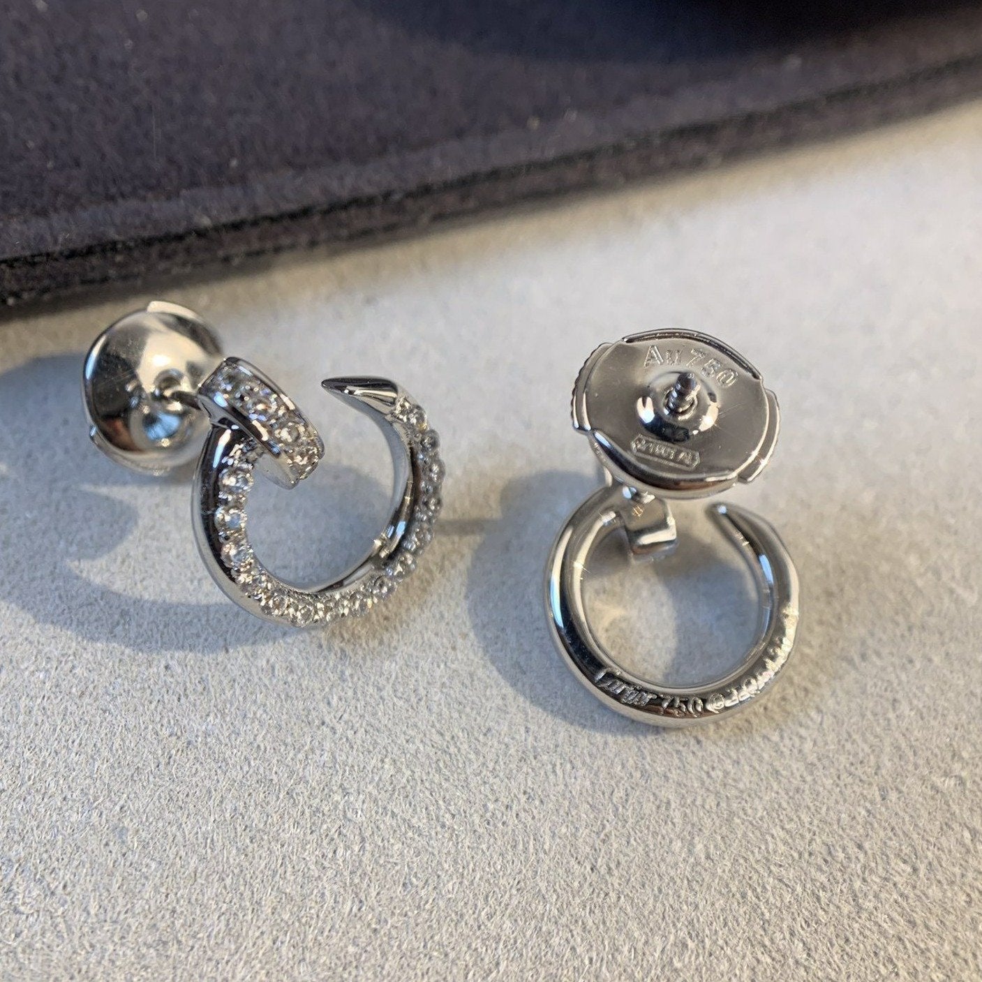 [AuraEcho]JUSTE EARRINGS SILVER DIAMONDS