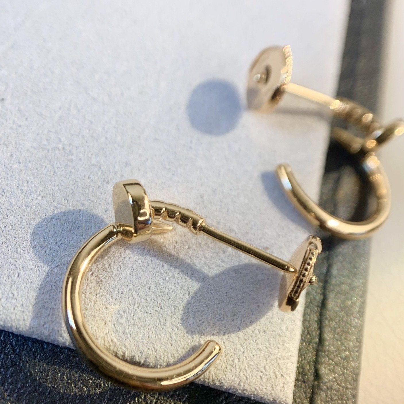 [AuraEcho]JUSTE EARRINGS PINK GOLD