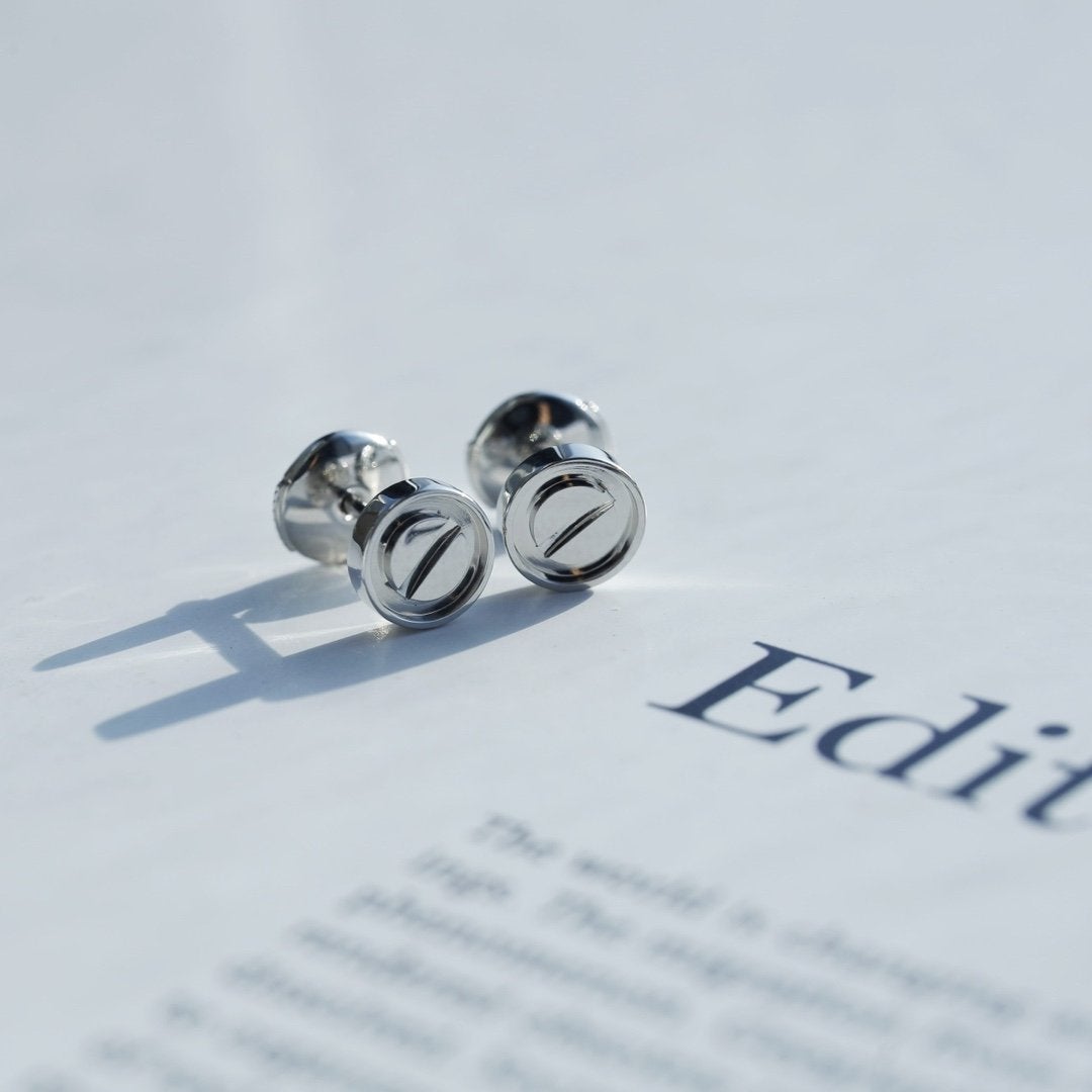 [AuraEcho]LOVE EARRINGS SILVER 10MM