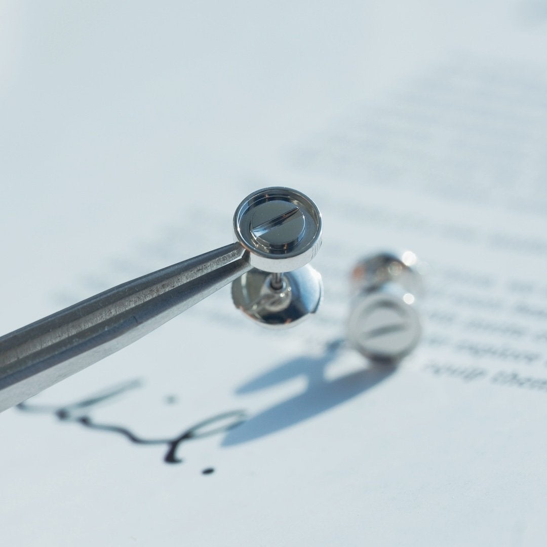 [AuraEcho]LOVE EARRINGS SILVER 10MM