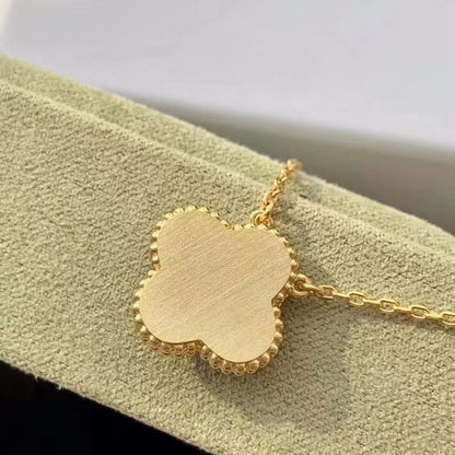 [AuraEcho]CLOVER 15MM DIAMOND TURQUOISE NECKLACE