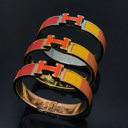 [AuraEcho]H BRACELET ORANGE RAINBOW CERAMIC