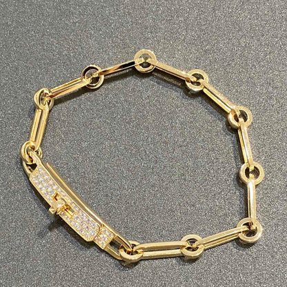 [AuraEcho]CHAINE BRACELET SMALL MODEL DIAMOND