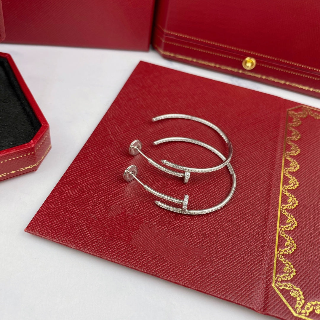 [AuraEcho]JUSTE EARRINGS FULL DIAMONDS 1.8MM