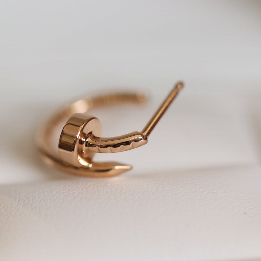 [AuraEcho]JUSTE EARRINGS PINK GOLD
