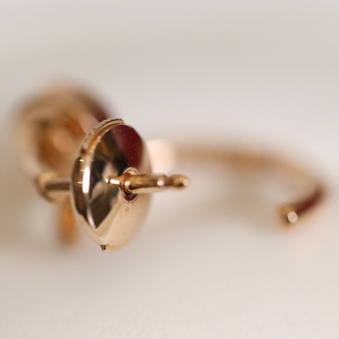 [AuraEcho]JUSTE EARRINGS PINK GOLD