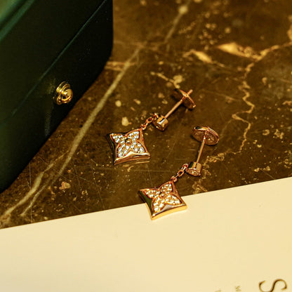 [AuraEcho]STAR DIAMONDS EARRINGS GOLD