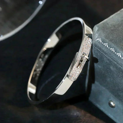 [AuraEcho]KELLY SILVER DIAMOND BRACELET
