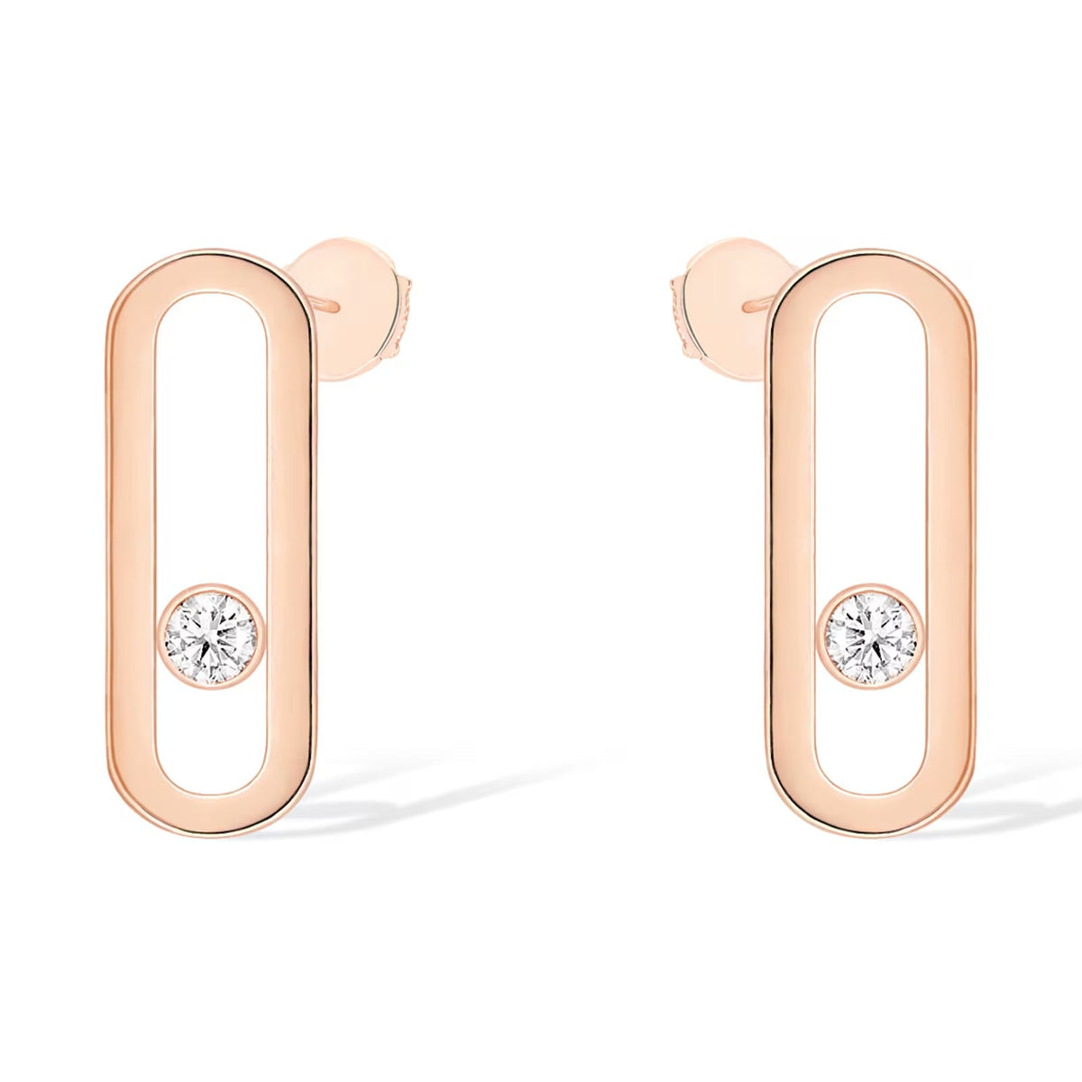 [AuraEcho]MOVE UNO SMALL 1 DIAMOND EARRINGS