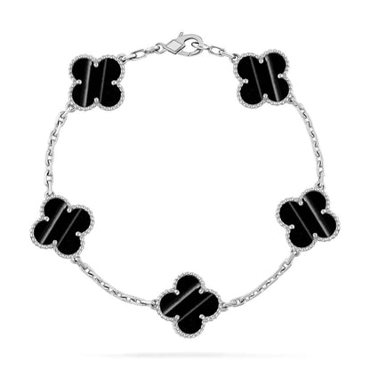 [AuraEcho] CLOVER 5 MOTIF PULSAR STONE BRACELET COLLECTION