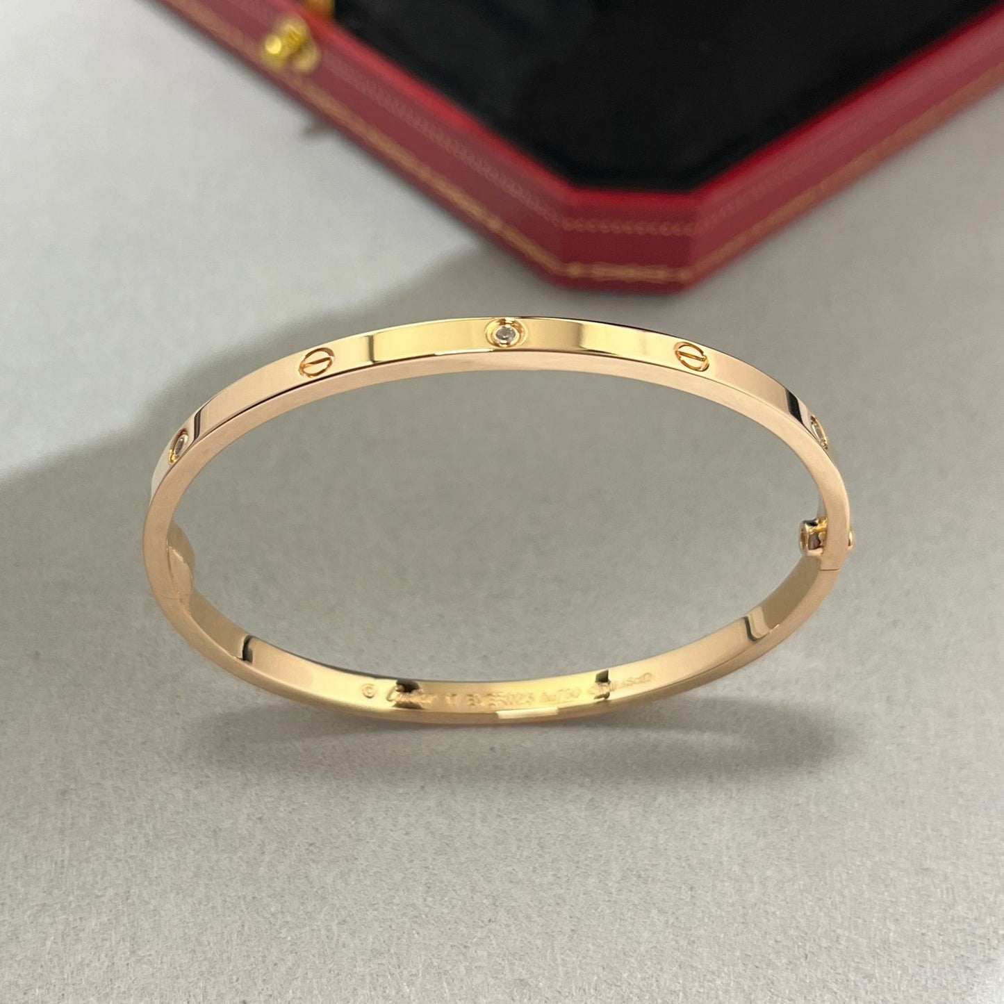 [AuraEcho]LOVE BRACELET 3.65MM 6 DIAMONDS