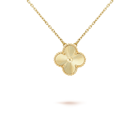 [AuraEcho]CLOVER 15MM LASER NECKLACE