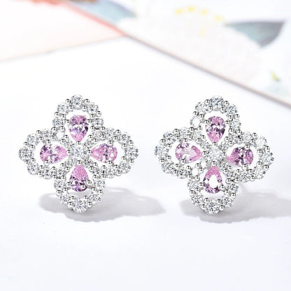 [AuraEcho]LOOP EARRINGS FULL MOTIF DIAMOND 16MM