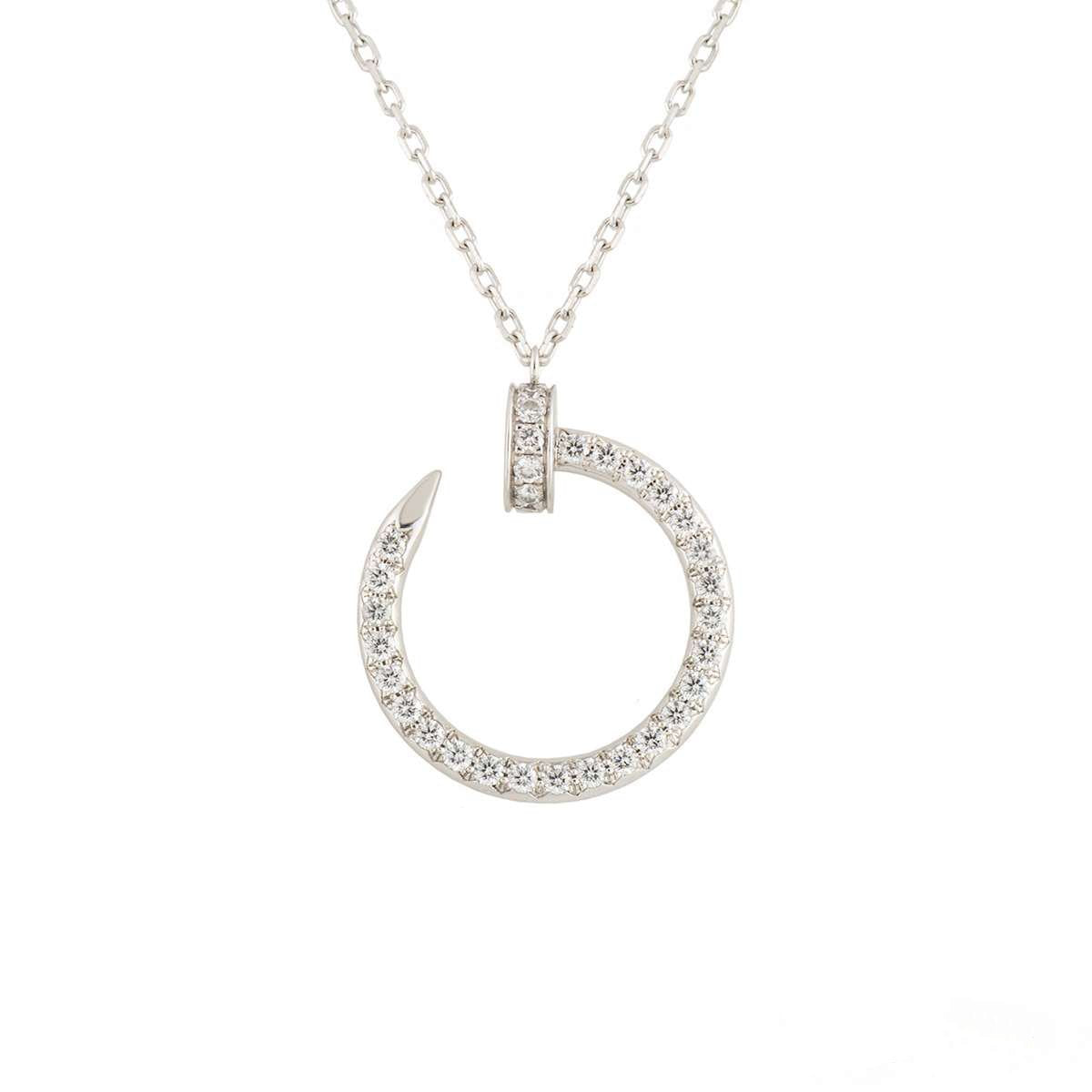 [AuraEcho]JUSTE NECKLACE SILVER DIAMONDS