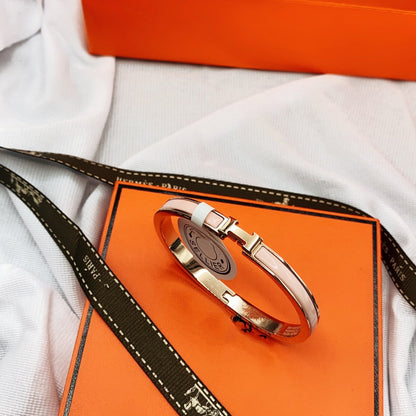 [AuraEcho]CLASSIC HM CLIC  PINK 8MM ENAMEL BRACELET