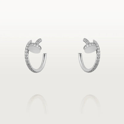 [AuraEcho]JUSTE EARRINGS 12.75MM SILVER DIAMOND