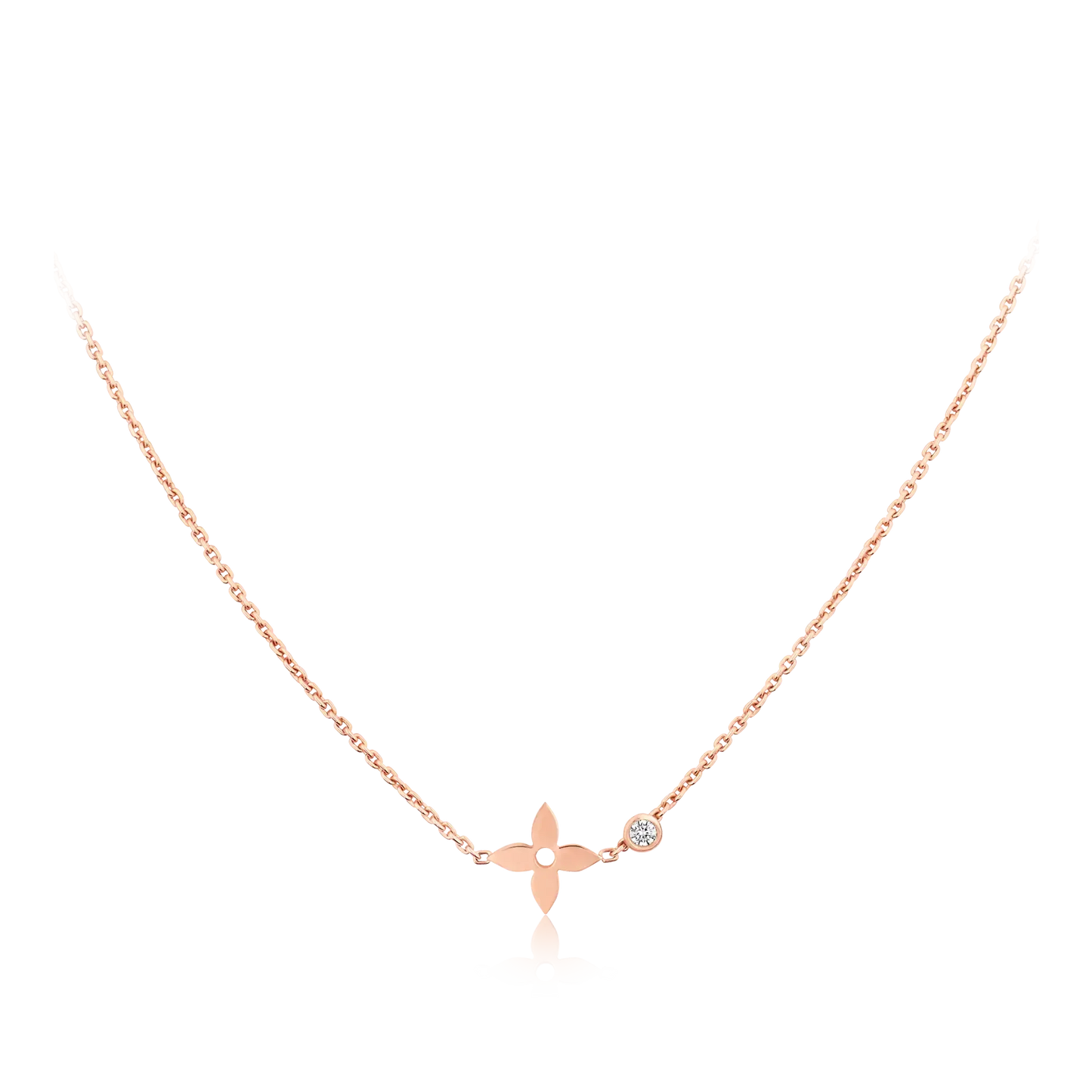 [AuraEcho]BLOSSOM PENDANT PINK GOLD AND DIAMOND