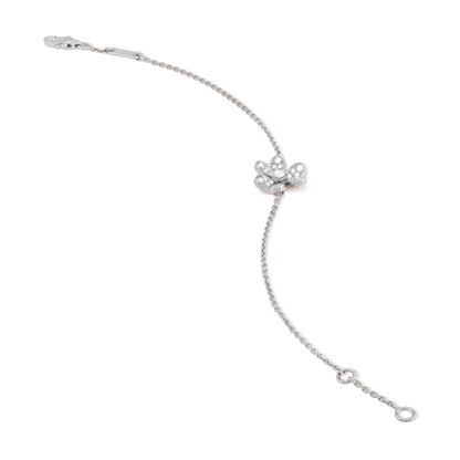 [AuraEcho]FRIVOLE SILVER FLOWER DIAMOND BRACELET