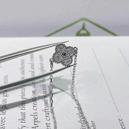 [AuraEcho]CLOVER  SINGLE FLOWER BRACELET SILVER